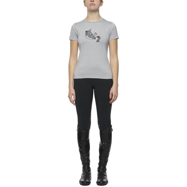 Футболка для девочки Girls Love Horses, Cavalleria Toscana Италия, код TSA006CO057