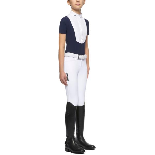 Рубашка для девочки Logo Button Up, короткий рукав, Cavalleria Toscana Италия, код CAA027JE022