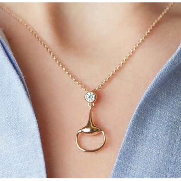 Подвеска Трензель-империал 6 с Swarovski, позолота, EQUIMOON Россия, код EMN_00117
