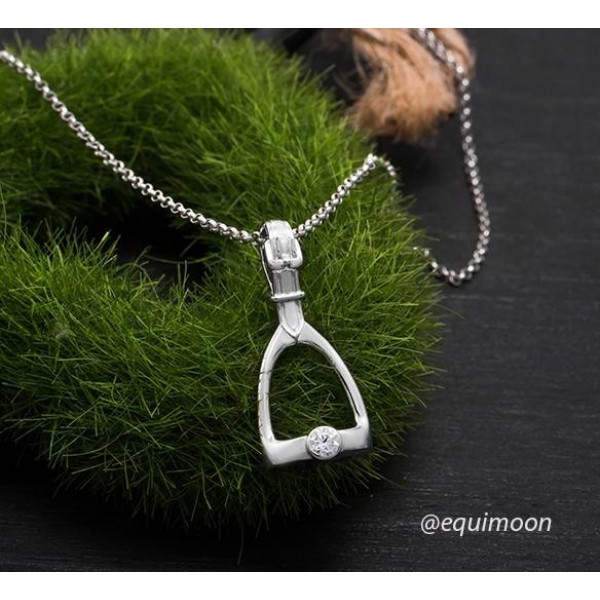 Подвеска Стремя 2 со Swarovski, EQUIMOON Россия, код EMN_00204