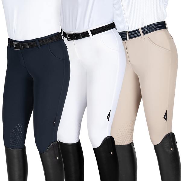 Бриджи женские Franzi, коленная силиконовая лея, Equiline Италия, код N08781