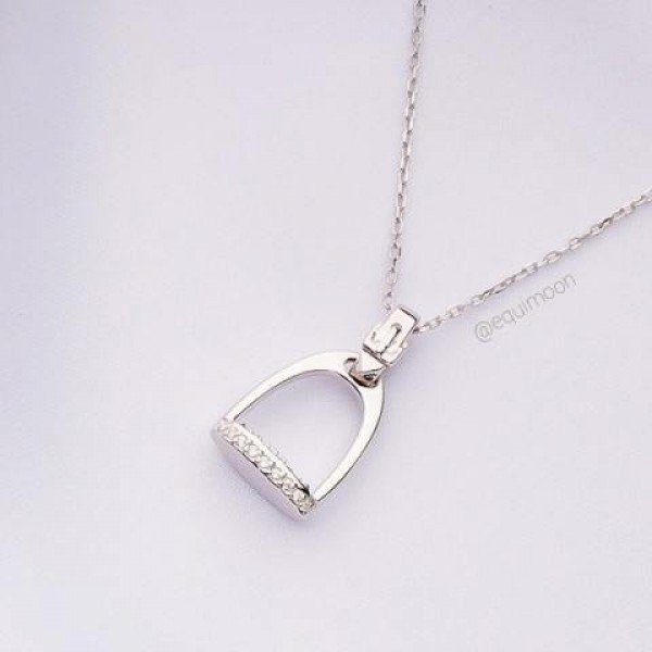 Подвеска Стремя со Swarovski, EQUIMOON Россия, код EMN_00203
